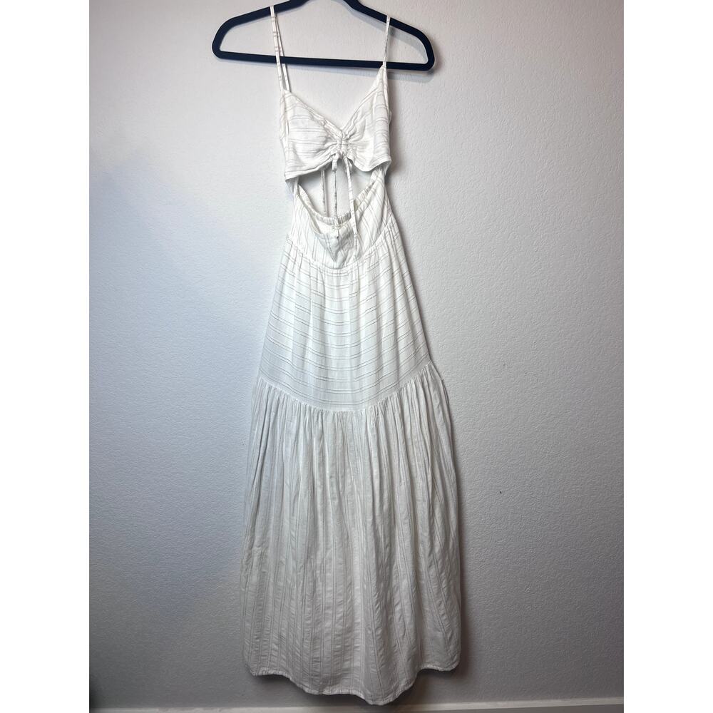 l*space White Maxi Dress with Bow Front